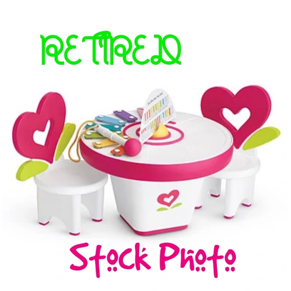 AMERICAN GIRL BITTY TWINS BITTY BABY Art & Music Play Table **Retired** - Picture 1 of 10